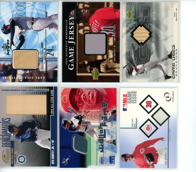 KEN GRIFFEY Game Used Relic and Patch Cards YOU PICK from the