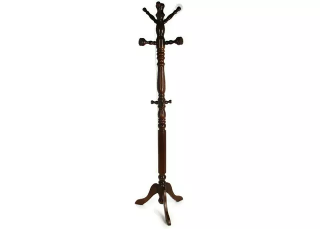 Standing Hall Tree Coat Hallway Rack Wood  Vintage Barn Country Farmhouse Style