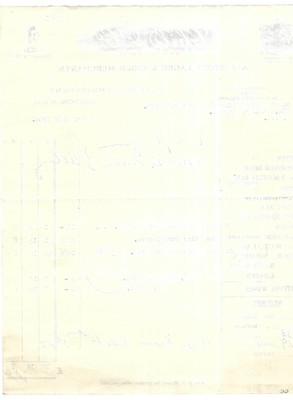 CHILD &amp; CO., Albert Embankment, London. 1954 Invoice. Beer