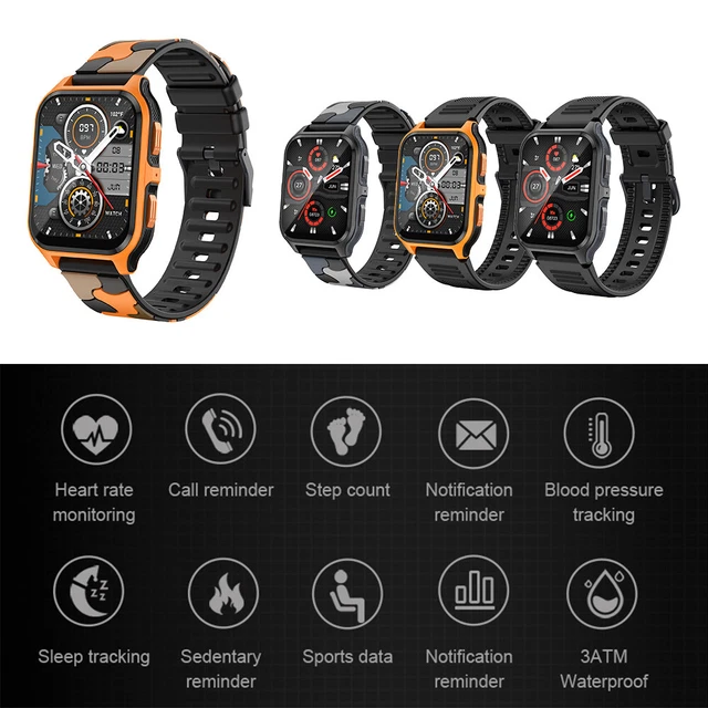 MILITARY SMART WATCH Rugged Tactical Fitness Tracker for Men(Answer