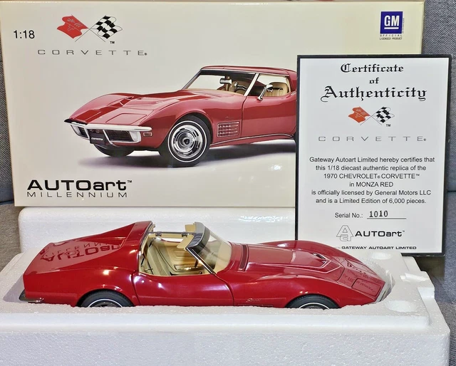 FIFTIES JAPON CHEVROLET CORVETTE type 1953 Hard top tôle neuf coloris rare 1/18