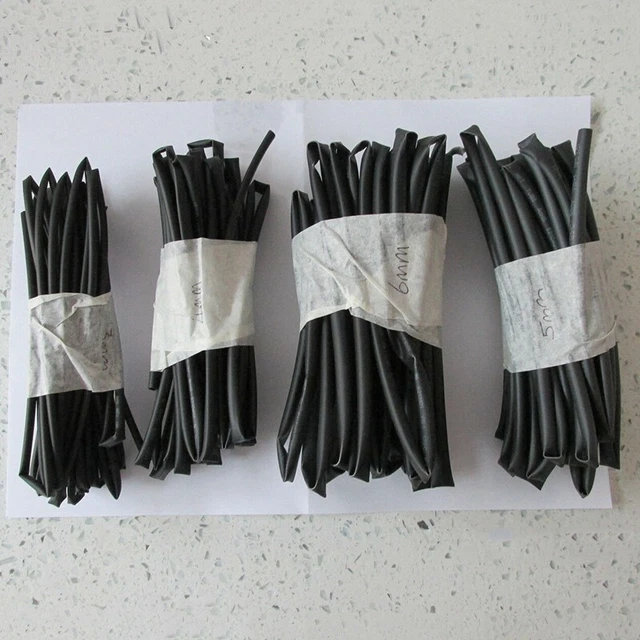 4pcs 1 Metro Elettrico Cavo Filo Manicotto Termoretraibile Tubo Set 3mm 4mm 5mm