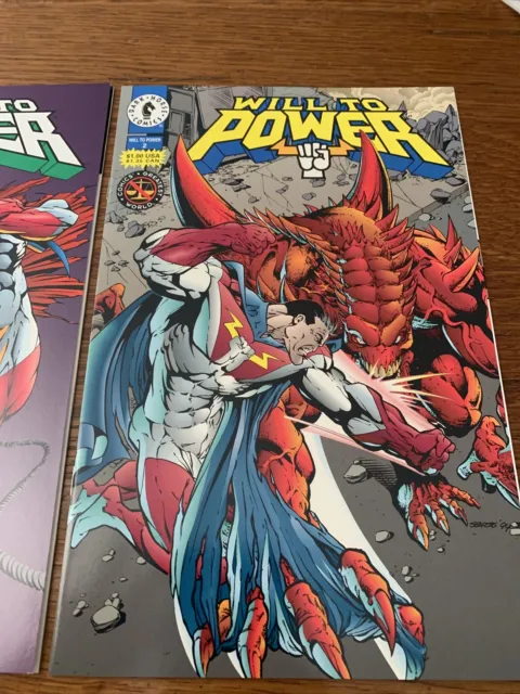 Dark Horse Comics Will To Power #1 &#2 1994 NM+/MT Unread Condition 3
