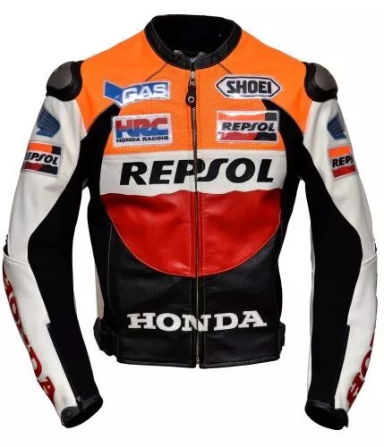 Honda Repsol Motorrad Lederjacke Herren MOTOGP Rennen Motorrad Lederjacken CE