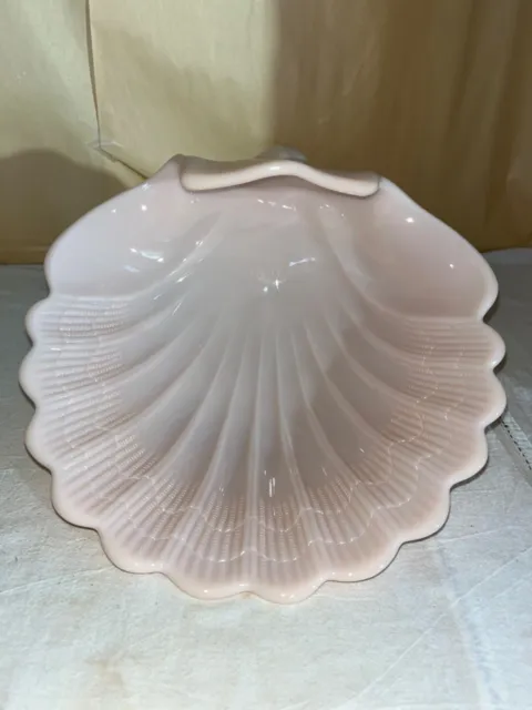 Cambridge Glass Crown Tuscan Lg Footed Shell Bowl/Centerpiece-MCM-Rococo Revival