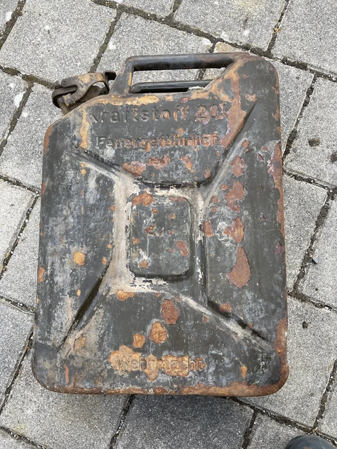 Deut. 10 L Benzinkanister, Frühe Ausf., WK II, RC Panzer Zubehör