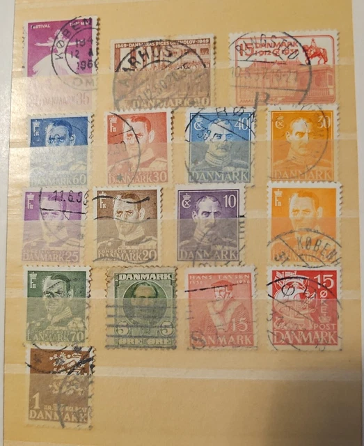 Briefmarken Dänemark Lot Gestempelt