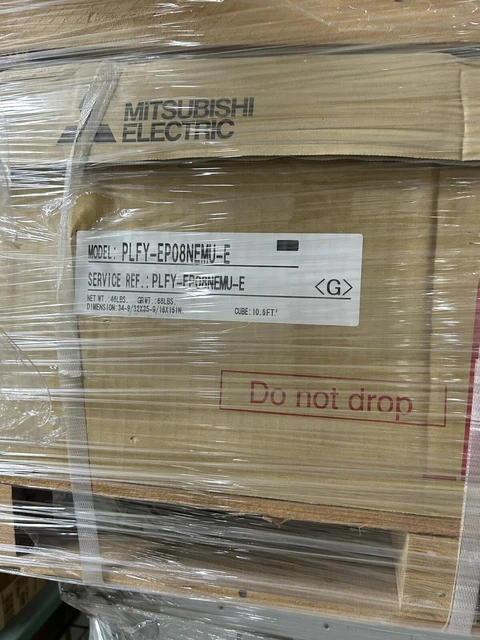 MITSUBISHI PLFY-EP08NEMU-E 4-Way Ceiling Cassette Air Conditioner-NEW