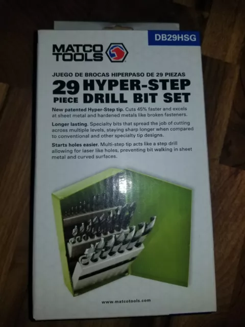 Matco Tools 29 Piece Hyper Step Drill Bit Set