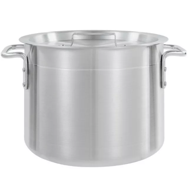 10 Qt Heavy Duty 4mm Aluminum Stock Pot w/Lid Commercial Restaurant NSF Soup