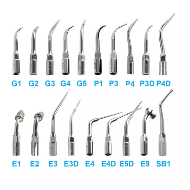 42 Type Dental Ultrasonic Scaler Scaling Endo Perio Tip Fit EMS Woodpecker G P E