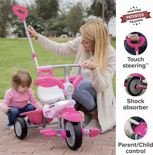 NEW - The Original Smart Trike, 3 Trikes In 1, Color  Pink.