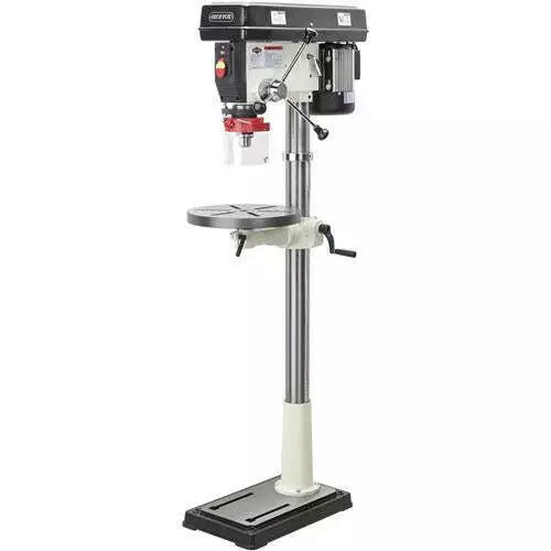 Shop Fox W1680 1 H.P. 17" Floor Model Drill Press 12 Speed with Mt #3 Spindle