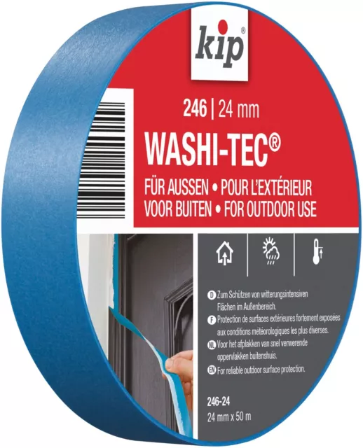 KIP® - Premium Outdoor 246 WASHI-TEC Masking Tape - All Sizes