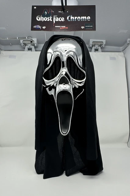FunWorld Officially Licensed Ghost Face Chrome Plated Mask