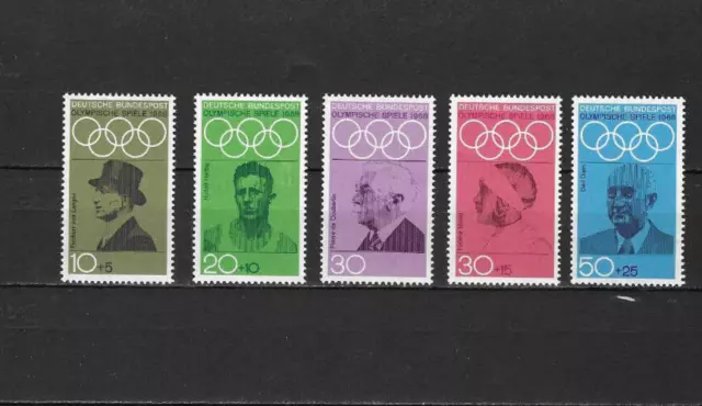 Bund 1968: Mi. Nr. 561-565: olympische Sommerspiele Mexiko, postfrisch,