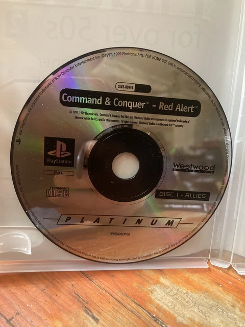 COMMAND AND CONQUER Red Alert Ps1 - Disc 1 Only (Allies) PlayStation ...