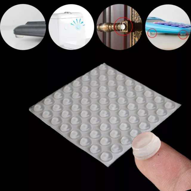 100pcs Door Buffer High Temperature Resistance Absorb Impact Shock Self-adhesive