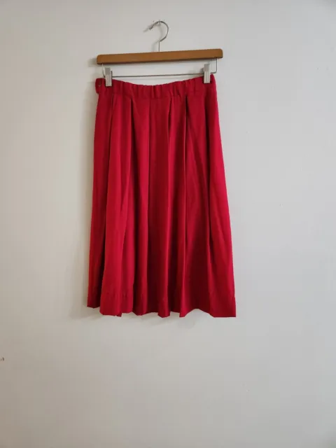 Vtg Country Sophisticates by Pendleton Portland Oregon pleated Red skirt, 10