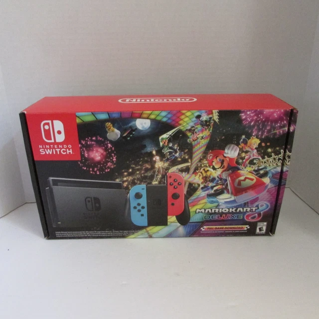 NINTENDO SWITCH MARIO Kart 8 Deluxe Console BOX & MANUAL ONLY! 29.99