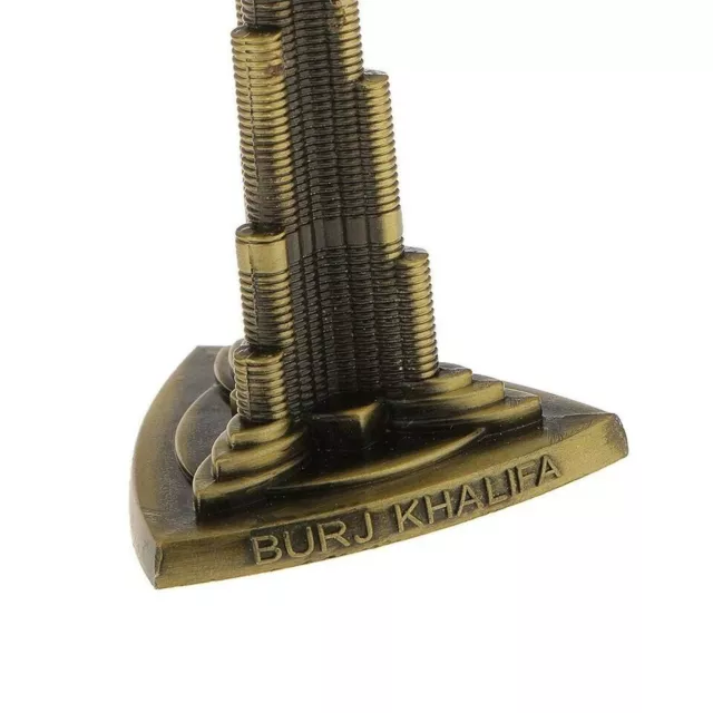 Dubai Landmark Decorative Souvenir Burj Khalifa Metal Showpiece Figurine Statue