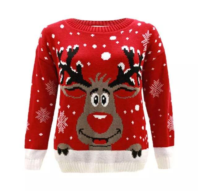 Maglione Natale Ragazze Rodolfo Natale Retro Ragazzi Maglione Inverno Bambini Pinguino Azteco 2