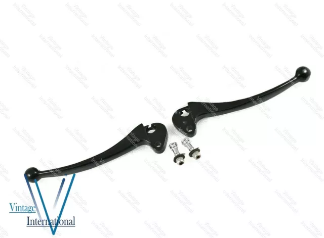 Vespa Px Lml Star Stella Clutch & Brake Lever Set Black Non Disc Model @Uk 2