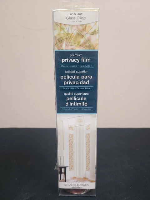 SIDELIGHT Brushstrokes Glass Cling Window Decor Asst Wall Pattern# PF0706