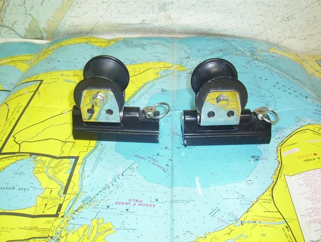 Boaters’ Resale Shop of TX 2305 0224.14 GENOA LEAD PAIR OF 1.25" TRACK CARS