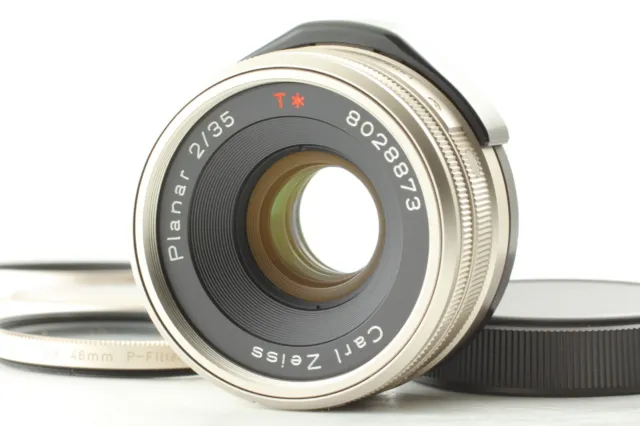 "Top Mint+++ w/ Hood"Contax Carl Zeiss Planar T* 35mm F2 Lens For G1 G2 JAPAN