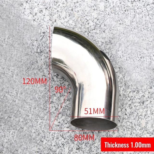Haute Qualité Échappement Coude Fin Tuyau 1pcs 32/38/51MM