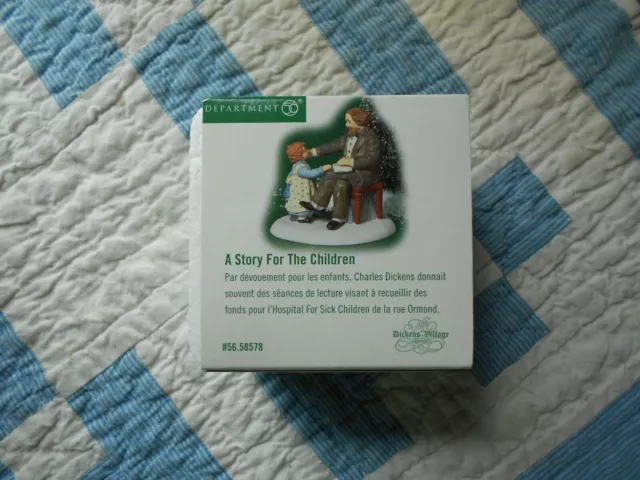 DEPT 56 DICKENS' VILLAGE Accessory A STORY FOR THE CHILDREN  NIB