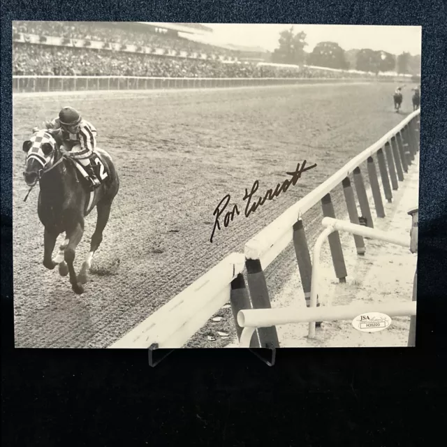 Ron Turcotte Signed 8x10 Photo Secretariat Horse Jockey JSA COA