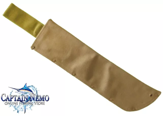 Machete Sheath 14" Heavy Duty Canvas Webbing Khaki Tramontina Sheath Ma0006