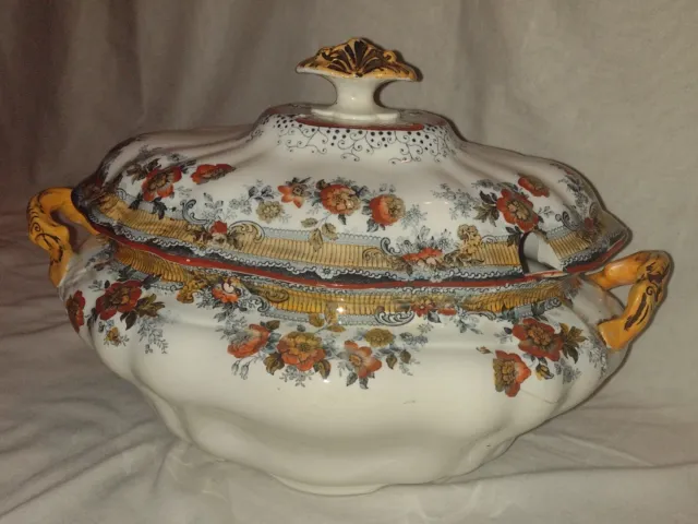 Large Antique Staffordshire Soup Tureen - Royal Staffordshire Pottery