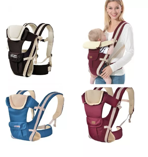 Baby Carrier Ergonomic Strong Breathable Adjustable Infant NewBorn Backpack UK