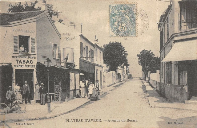 Carte Postale Ancienne Plateau D'Avron - Correspondance Chemin De Fer, 93, 1900