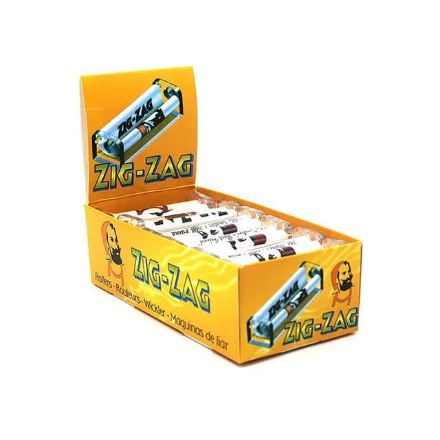 Box of 12 Zig Zag hand Cigarette Tobacco Rolling Machine Zigzag Roller Set