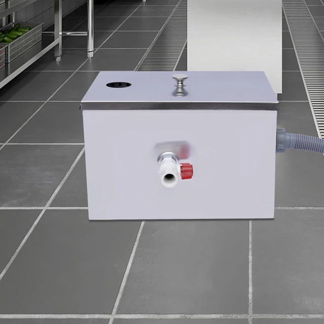 STAINLESS STEEL GREASE Trap Commercial Interceptor Oil Water Separator