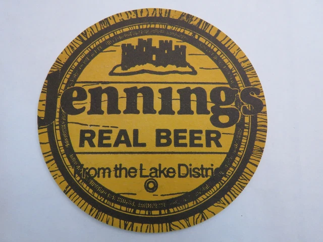 Beer Bar Pub Mat Coaster: Jennings From The Lake District Brewery Of England