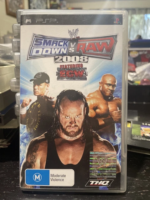 Smack Down vs Raw 2008 Wrestling WWE Sony PlayStation PSP Portable