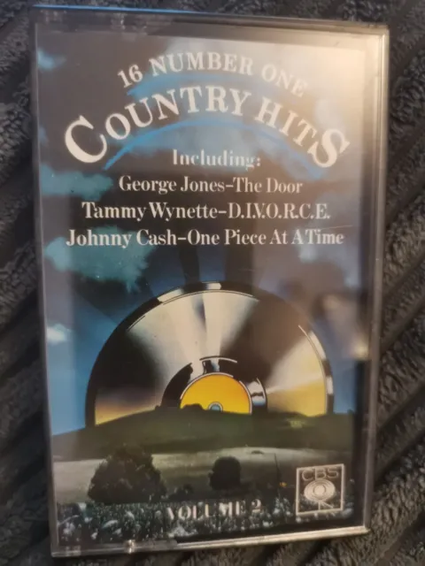 16 Number One Country Hits (Cassette Tape) Johnny Cash/Tammy Wynette/Ray Price