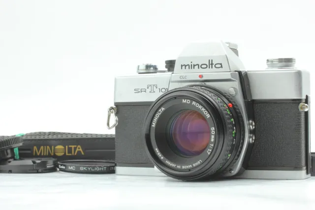 Cámara fotográfica plateada Minolta SR-T SRT 101 SLR CLAD[Casi como nueva] de JAPÓN
