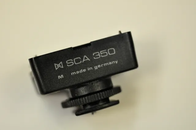 Metz SCA 350 dedicated adapter for the Leica R4 camera. new 2