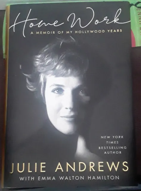 Julie Andrews SIGNED BOOK Home Work 1st EDITION Hardcover ~ Mary Poppins! Nice!