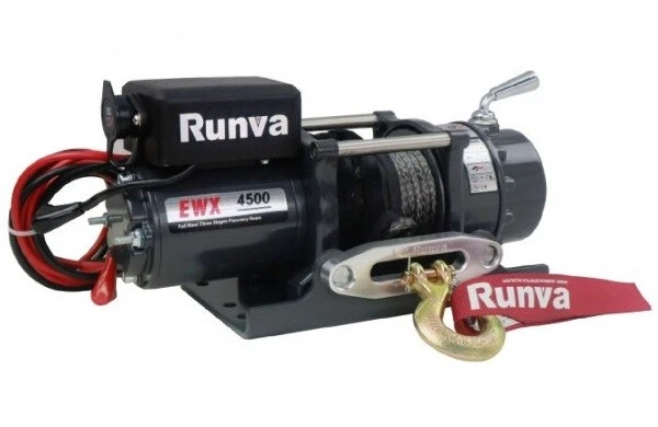 Treuil Electrique Runva 2041 kg 12v corde et Radio commande