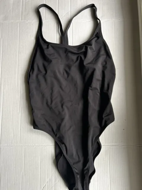 Andie Swim The Marina One Piece Swimsuit in Black Size Large