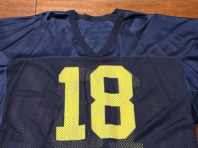 RUSSELL ATHLETIC MICHIGAN Wolverines Mens XL Amani Toomer #18 Football ...