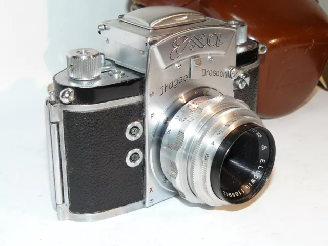 Spiegelreflex-Kamera SLR camera EXA (1) Ihagee Jhagee E. Ludwig Meritar 2,9/50