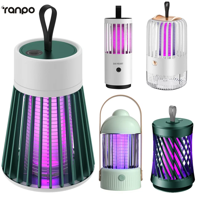 Portátil Mosquito Asesino Lámpara Eléctrico Matamoscas Insecto Fly Trampa USB UV